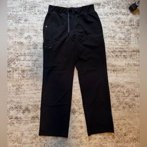 Jannuu Black Ultralast Knit Waist Scrub Pants